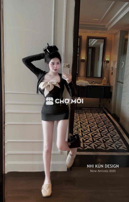 Set váy nữ vải thun trẻ trung