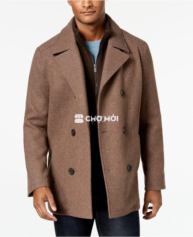 Áo khoác măng tô dạ dáng parka cổ len cao cấp