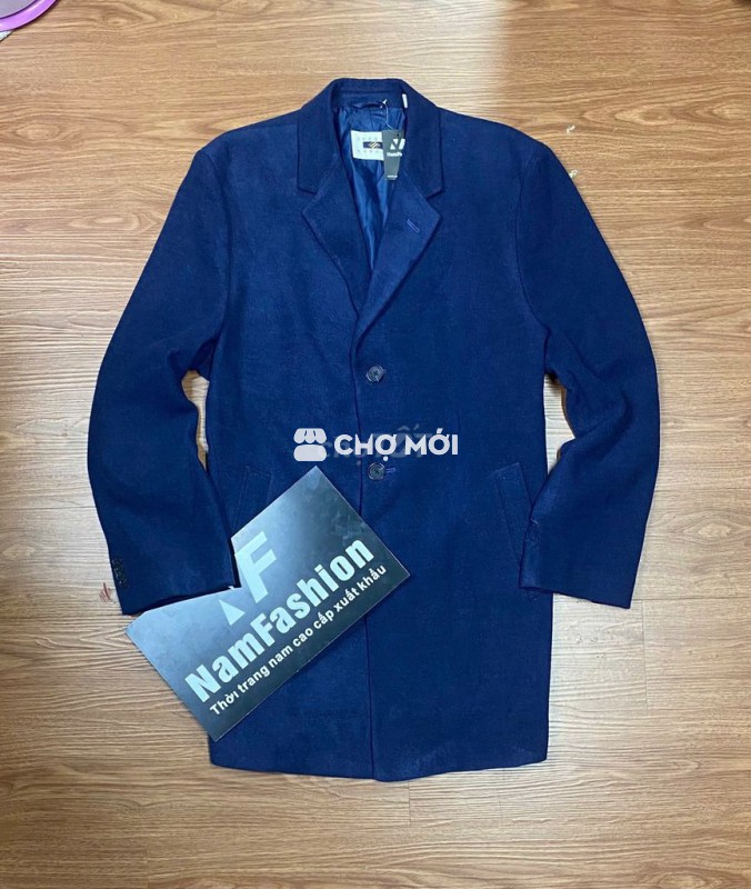 Áo Măng tô big size Jose Abb0ud Xanh dương