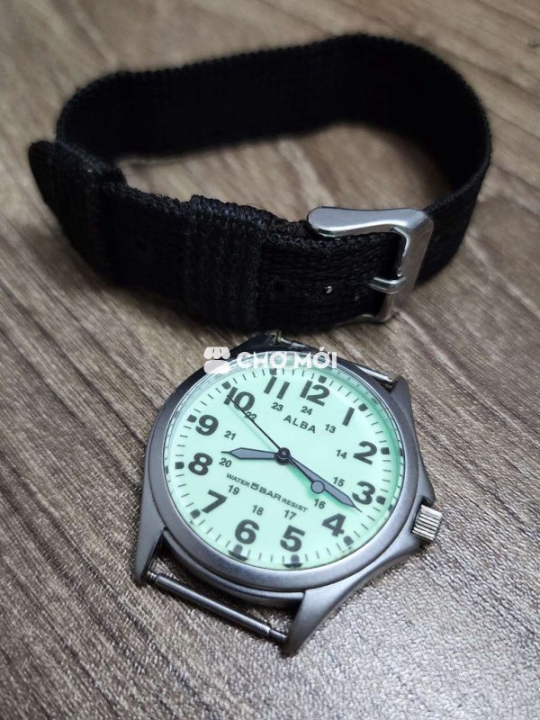 Đồng hồ Alba nam dây dù 36mm