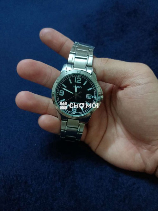 Đồng hồ Casio Nam Kim loại Bạc, Đen