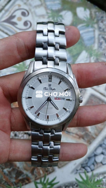Đồng hồ OP Nam Thép Bạc 42mm
