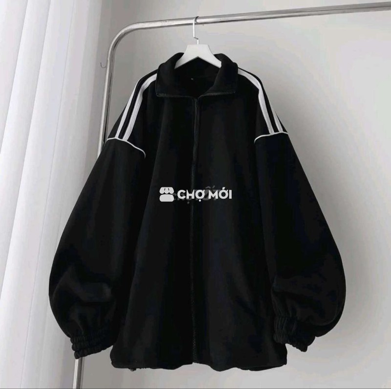 Áo khoác thể thao Đen vải thoáng mát