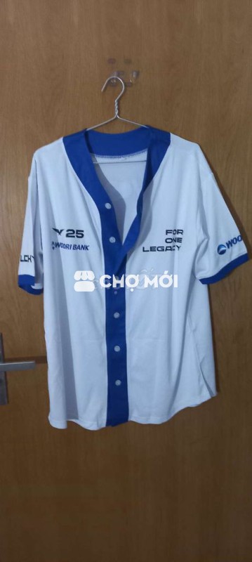 Áo cardigan thun thể thao WOORI BANK, size L