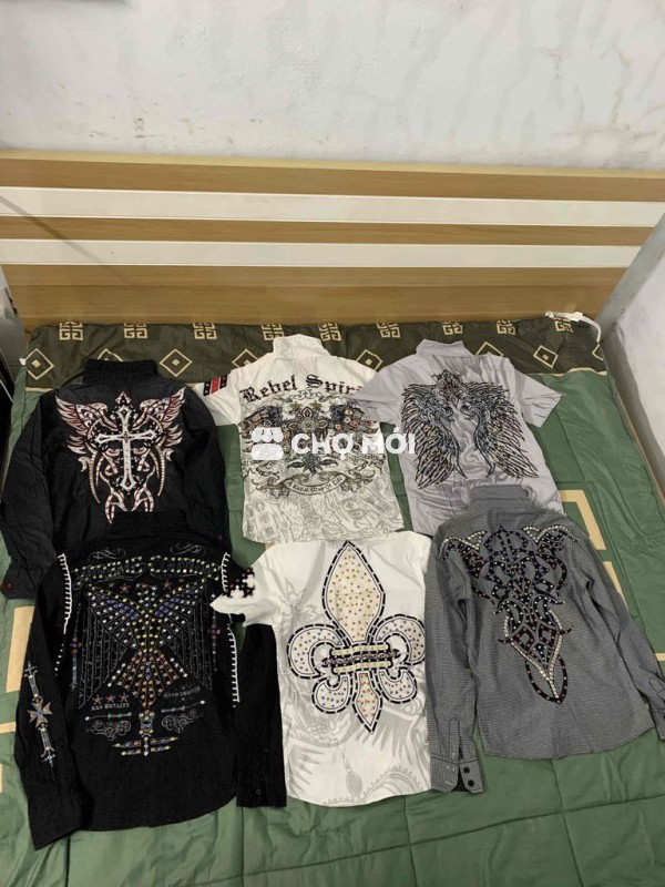 Bán cả 6 áo sơ mi đính đá còn mới 99% giá 4 triệu