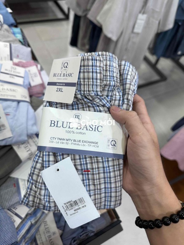 Quần đùi nam cotton BLUE BASIC XXL