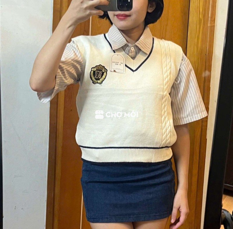 Áo gile len nữ Freesize Mới 99% màu sắc đẹp