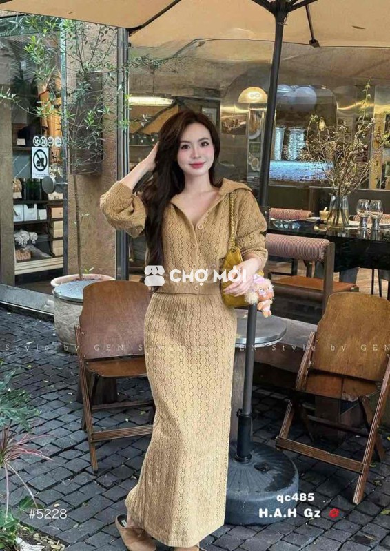 SÉT VÁY , áo len hottrend