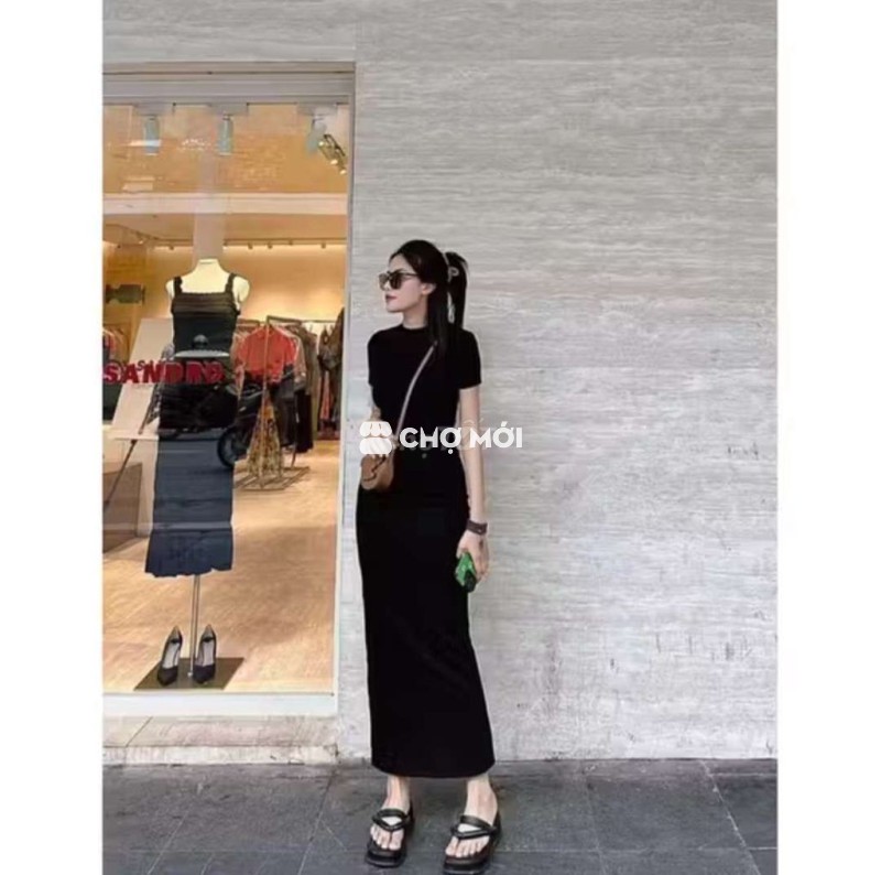 Đầm ôm body Nữ Đen Free size