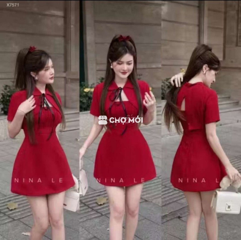 Set váy nữ đỏ size M, L