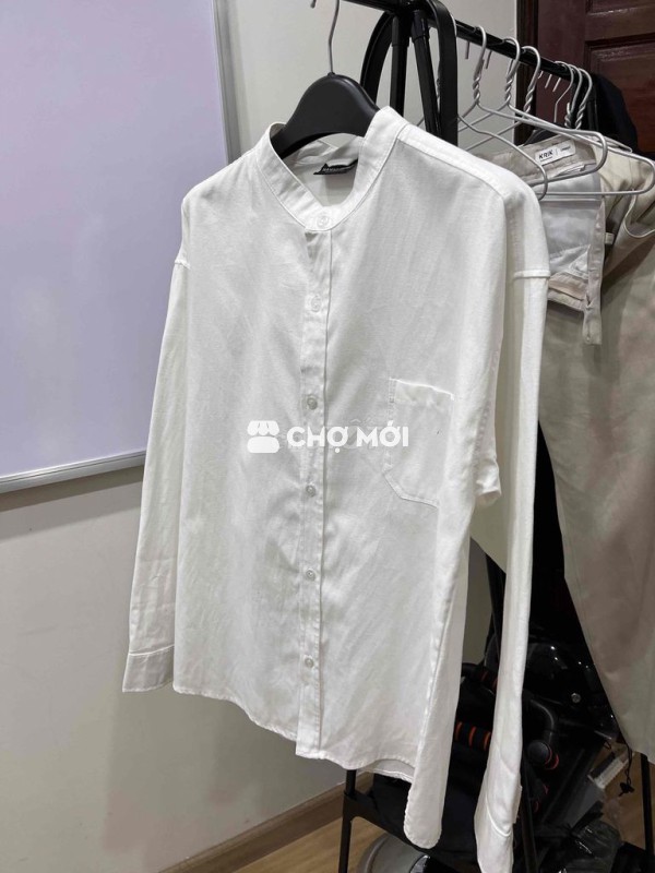 Áo sơ mi nam cổ trụ size L