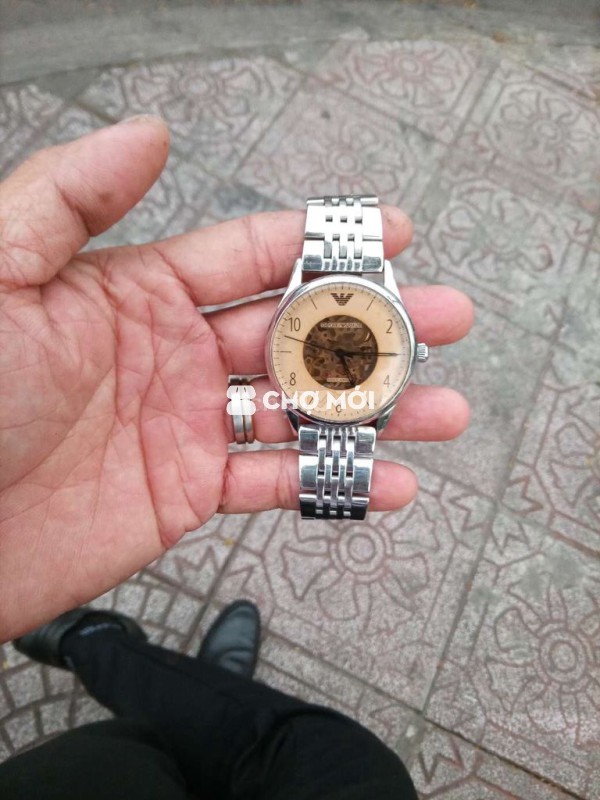 Đồng hồ Emi AR1980 Nam Thép không gỉ Bac Bay gấp