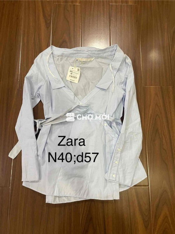 Áo sơ mi Zara Nữ Cotton XS