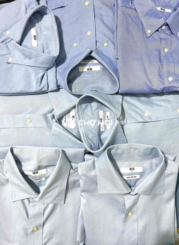 Áo sơ mi Uniqlo nam vải chống nhăn size L