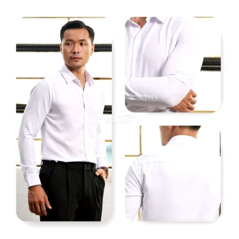 Áo sơ mi Nguyễn Long Nam size L