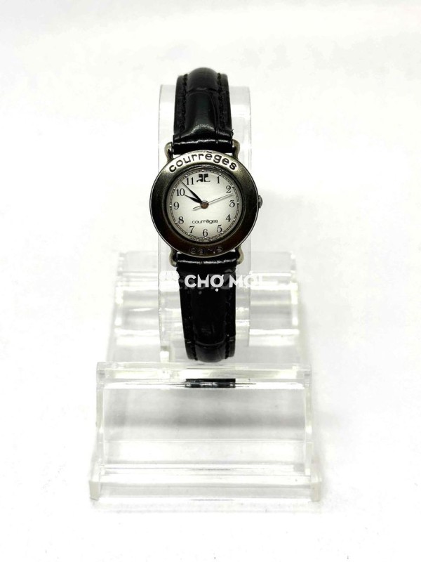 Đồng hồ Courreges Nữ Da Đen 23mm
