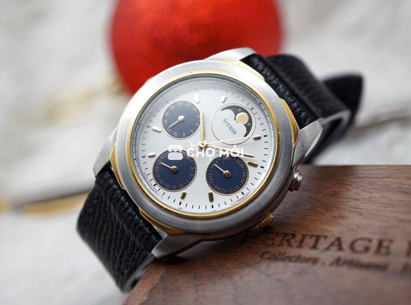 Đồng hồ đeo tay Seiko Moonphase Panda Nam