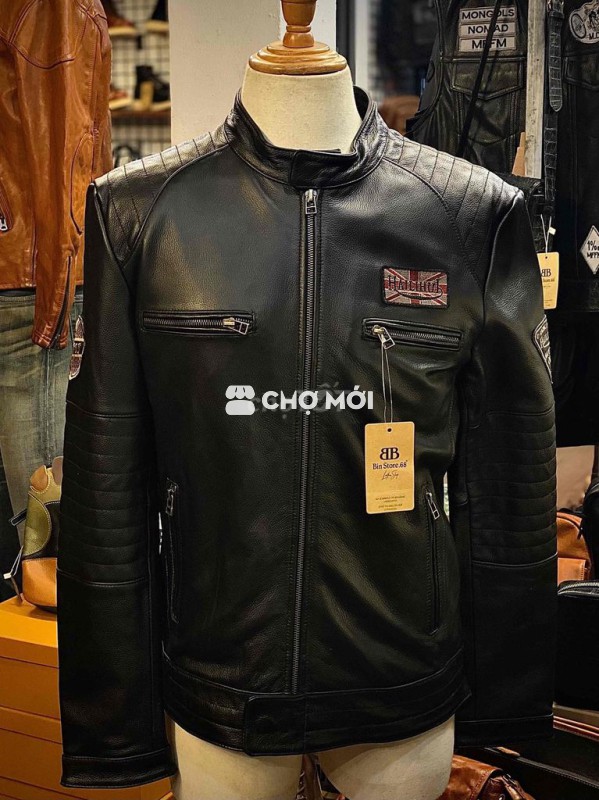 Áo da bò với nhiều hoạ tiết bao ngầu chất cho ae