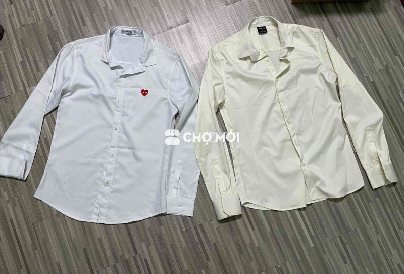2 Áo sơ mi nam trắng size L