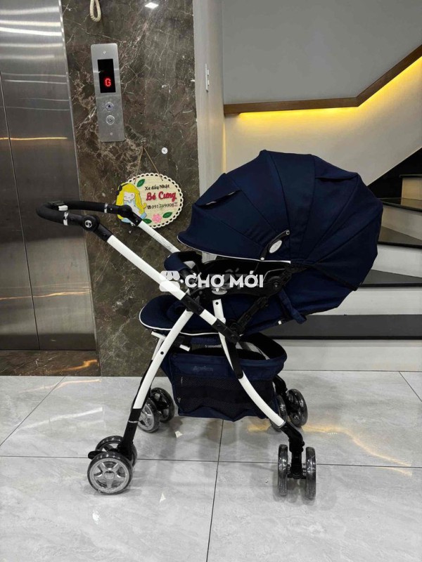 xe đẩy Aprica luxuna bitte navy 4cas