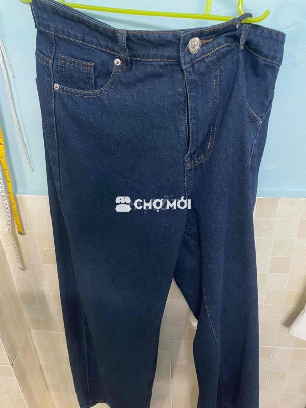 Quần Jeans Ống Suông Size XL Chưa Mặc Lần Nào
