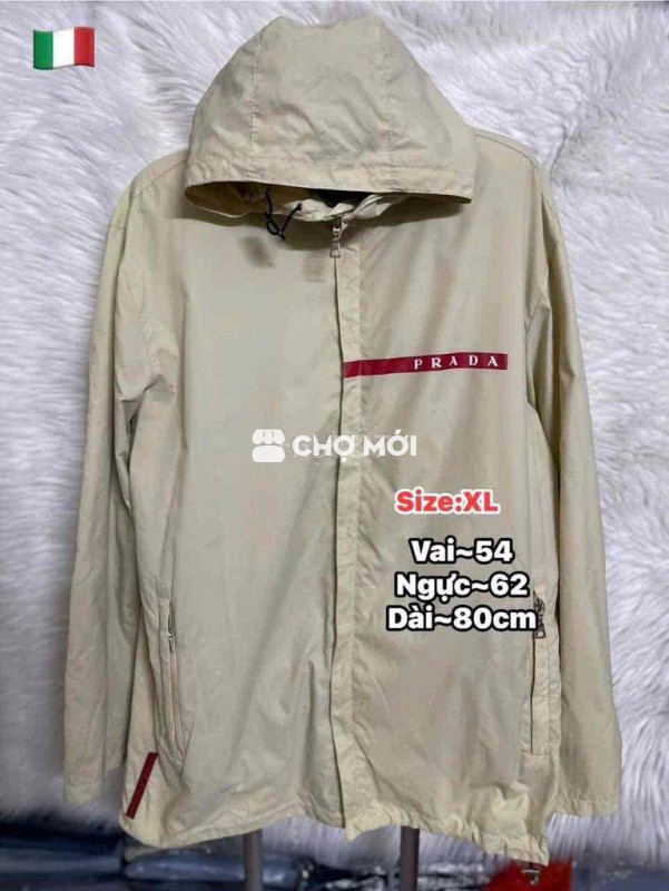 Áo khoác dù Prada Nam XL