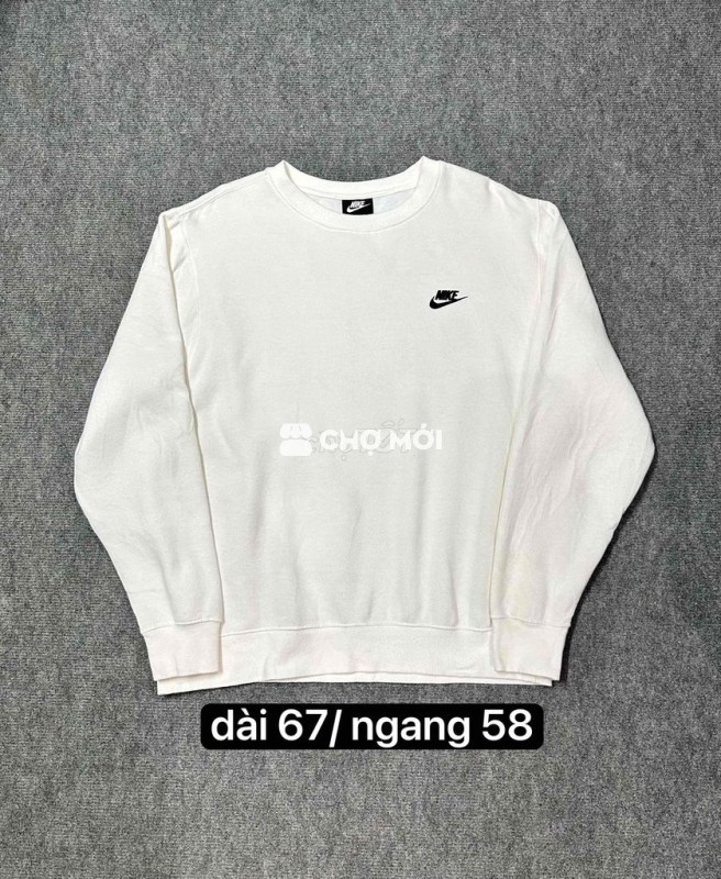 Áo nỉ Nike Unisex Nỉ Trắng (size L)