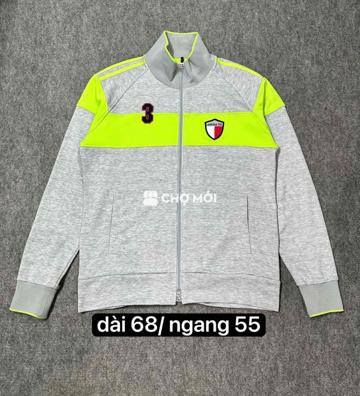 Áo khoác thể thao Adidas nam Nỉ Xám (size M và L)