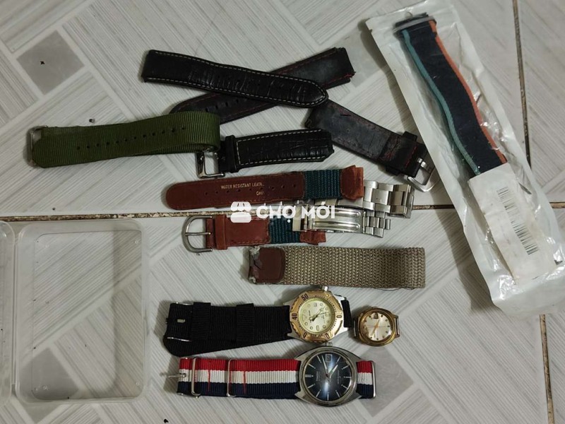 3 Đồng hồ 2 Cơ Seiko 1 Pin Alba AquaGear Đống Dây