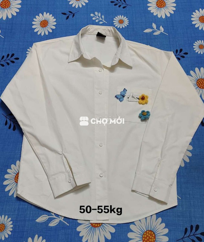 Áo sơ mi nam dài tay size 50-55kg