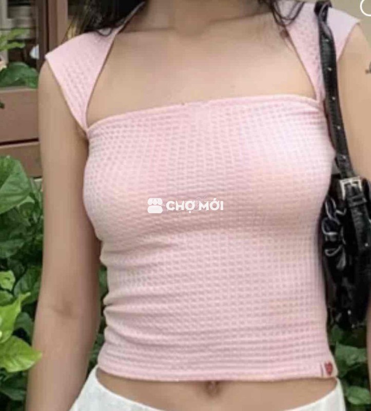 ÁO ỐNG CÓ TAY MÀU XANH TIEMMEM