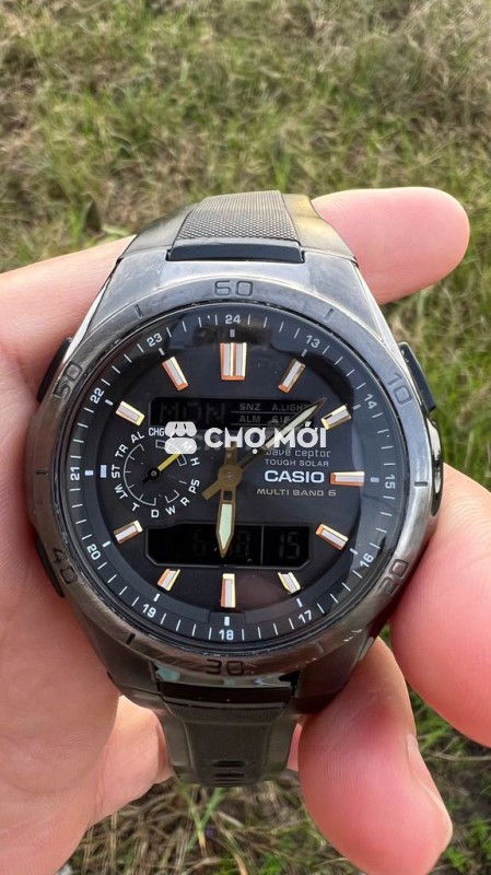 Đồng hồ Casio Wave Ceptor Nam Đen WVA M650 cao cấp