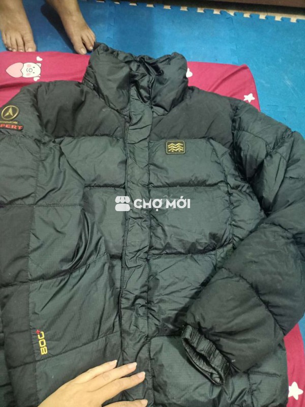 Áo khoác phao lông vũ châu âu Kolon Sport đen