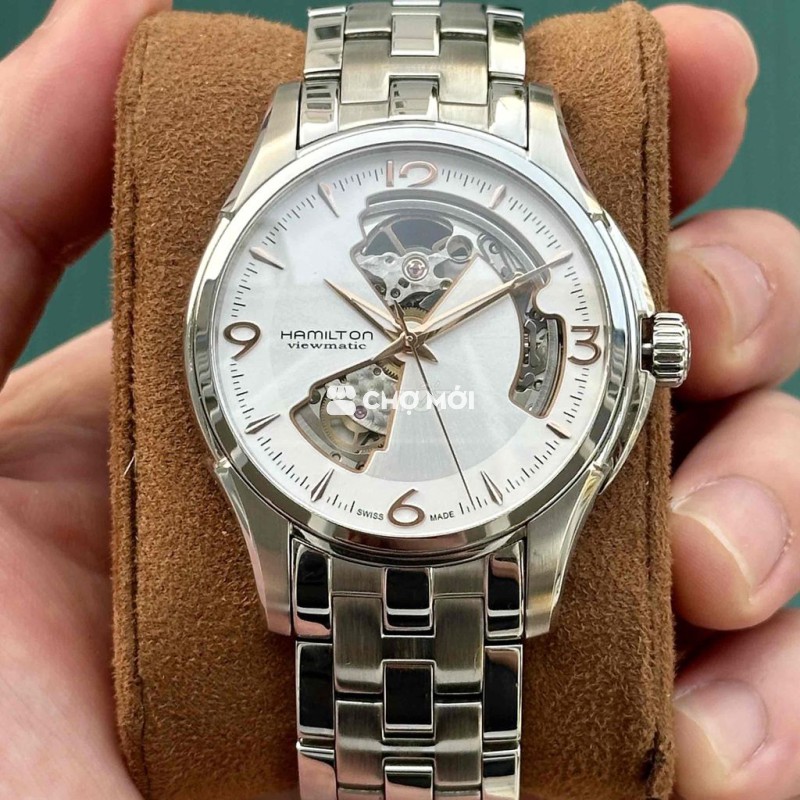 Đồng hồ Hamilton Open heart máy H-10 đời mới