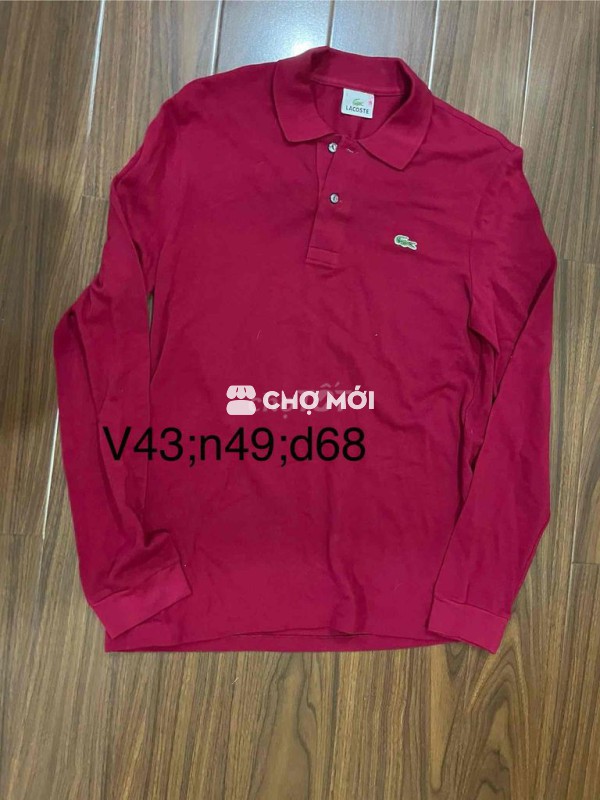 Áo polo Lacoste nam cotton tay dài size 3