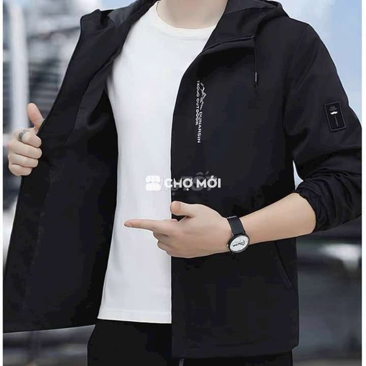 Áo khoác HTM FASHION Nam Vải dù 2 mặt