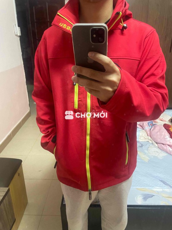 Áo khoác Superdry Nam Đỏ size L Mới