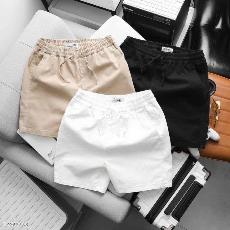 Quần Short Nam Kaki Dày Cạp Chun Form Suông Dáng