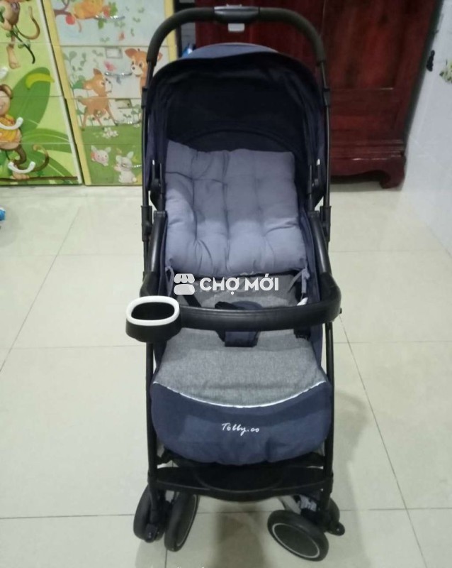 Xe đẩy em bé gấp gọn màu Xanh đậm