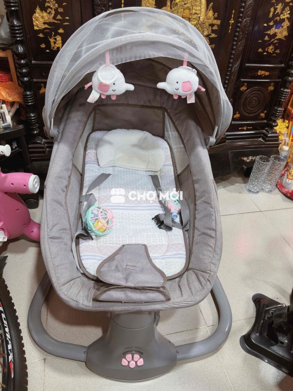 Nôi điện Mastela màu Xám