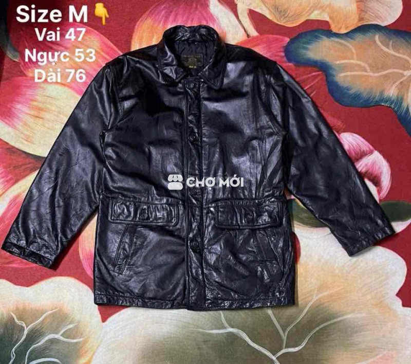 Áo khoác da nam size M