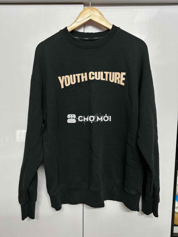 Áo nỉ 84RISING Đen vải nỉ size L