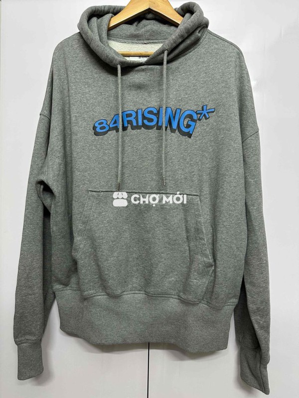 Áo hoodie 84Rising x Coolmate vải nỉ Xám