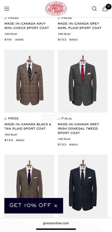 J.Press Wool Blazer • Size: Vai 46, ngực 56, eo 52