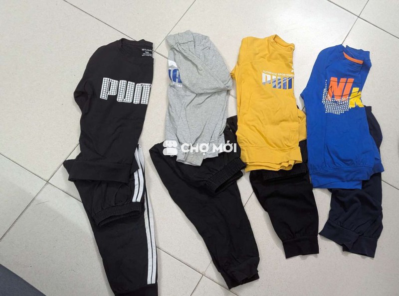 Tặng 4 bộ quần áo dài tay cho bé trai lớp 2