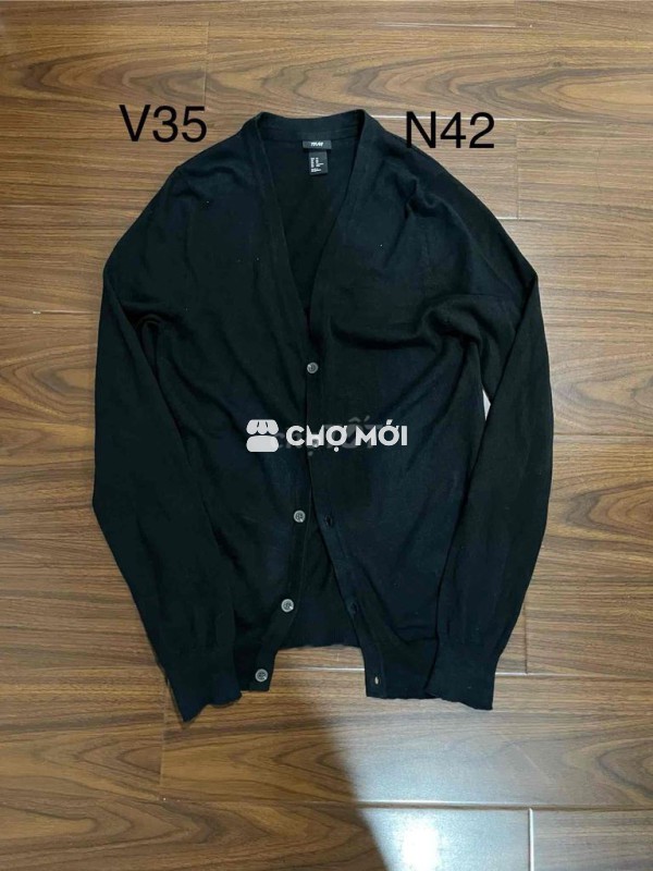 Áo khoác len H&M Đen XS