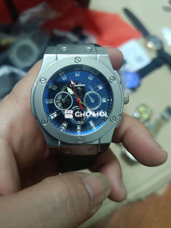 Đồng hồ Fudikao Nam Thép không gỉ Bạc, Xanh