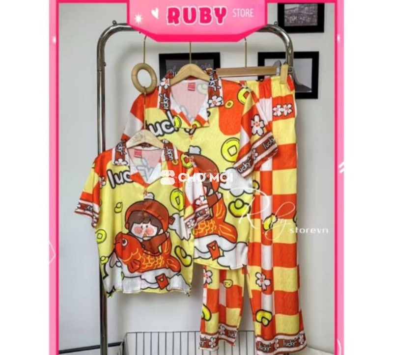 Đồ ngủ nữ Hoạt hình Vải mềm mại