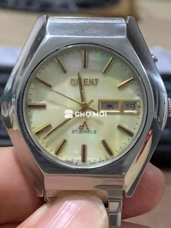 đồng hồ cơ orient mặt khảm trai.
