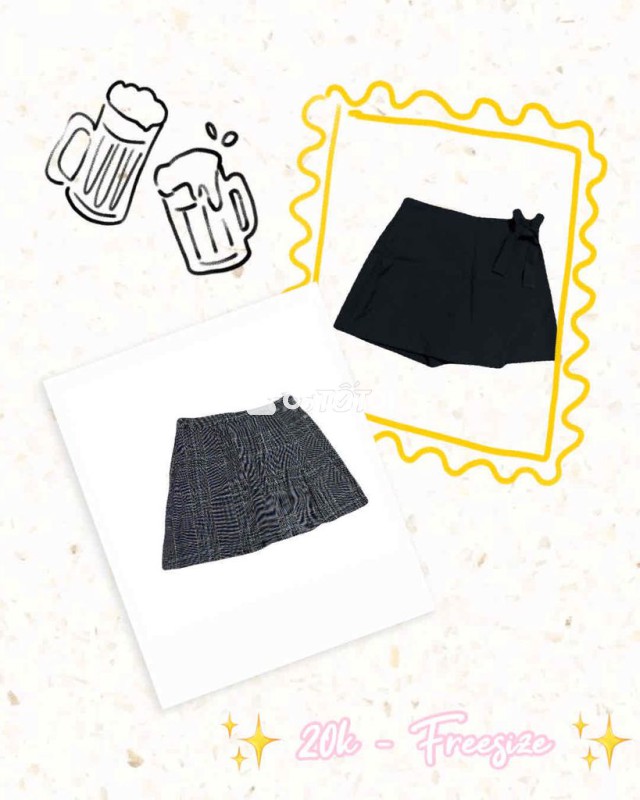 Váy Nữ Đen Freesize Mới